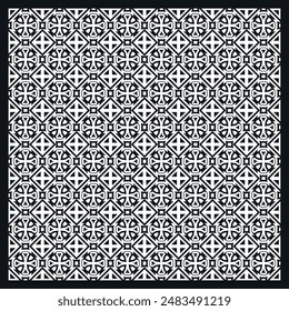Diseño de patrón abstracto en blanco y negro con estilo minimalista