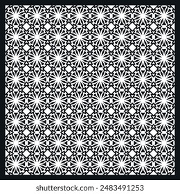 Black and white abstract pattern design with minimalist style