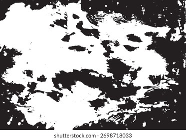 Padrão abstrato preto e branco com texturas dinâmicas e desenhos em espiral evocando movimento e profundidade