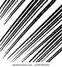 Black and white abstract pattern featuring diagonal lines creating a dynamic visual effect on a plain background