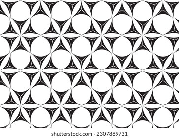 Black And White Abstract Pattern of Polygonal Shapes Suitable for design background, wrapping paper, wallpaper, business, poster and other creative industries