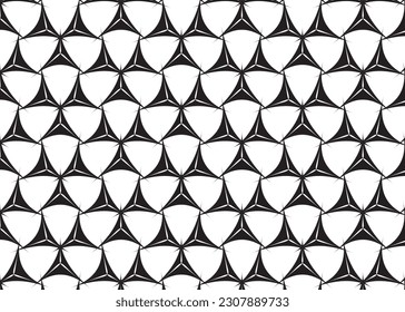 Black And White Abstract Pattern of Polygonal Shapes Suitable for design background, wrapping paper, wallpaper, business, poster and other creative industries
