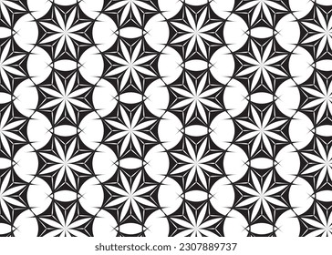 Black And White Abstract Pattern of Polygonal Shapes Suitable for design background, wrapping paper, wallpaper, business, poster and other creative industries