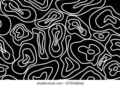 Black and white abstract pattern seamless Background