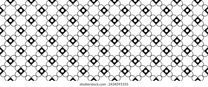 Black and white abstract pattern. Seamless pattern for kitchen backsplash, bathroom wall, shower. Vector ceramic texture background. Pattern for wallpaper, covers.