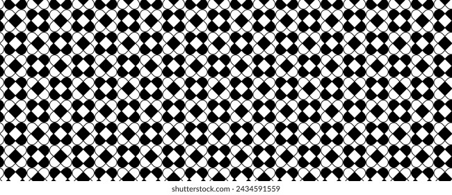 Black and white abstract pattern. Seamless pattern for kitchen backsplash, bathroom wall, shower. Vector ceramic texture background. Pattern for wallpaper, covers.