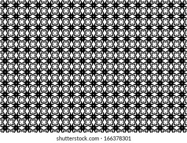 Black and White Abstract Pattern. Vector
