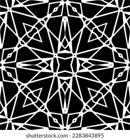Schwarz-Weiß abstrakte Muster.Nahtlose monochrome Wiederholung Muster für Webseiten, Texturen, Karten, Poster, Gewebe, Textilien.