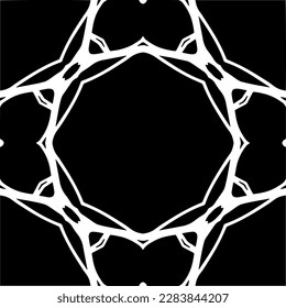Black and white abstract patterns.Seamless monochrome repeating pattern for web page, textures, card, poster, fabric, textile.