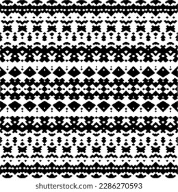 Black and white abstract patterns.Seamless monochrome repeating pattern for web page, textures, card, poster, fabric, textile.