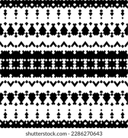 Patrones abstractos en blanco y negro.Patrón de repetición monocromo sin foco para páginas web, texturas, tarjetas, afiches, tejidos, textiles.