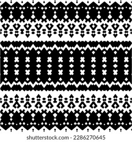 Black and white abstract patterns.Seamless monochrome repeating pattern for web page, textures, card, poster, fabric, textile.