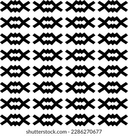 Black and white abstract patterns.Seamless monochrome repeating pattern for web page, textures, card, poster, fabric, textile.