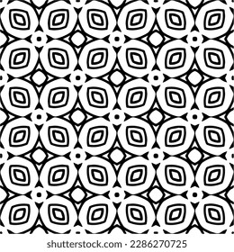 Schwarz-Weiß abstrakte Muster.Nahtlose monochrome Wiederholung Muster für Webseiten, Texturen, Karten, Poster, Gewebe, Textilien.
