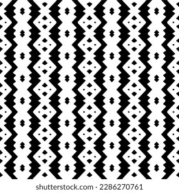 Black and white abstract patterns.Seamless monochrome repeating pattern for web page, textures, card, poster, fabric, textile.