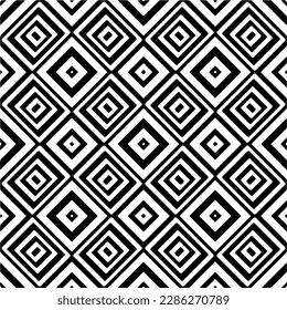 Schwarz-Weiß abstrakte Muster.Nahtlose monochrome Wiederholung Muster für Webseiten, Texturen, Karten, Poster, Gewebe, Textilien.
