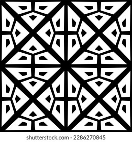 Black and white abstract patterns.Seamless monochrome repeating pattern for web page, textures, card, poster, fabric, textile.