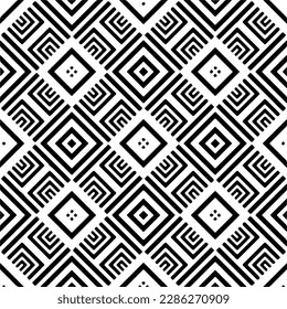 Schwarz-Weiß abstrakte Muster.Nahtlose monochrome Wiederholung Muster für Webseiten, Texturen, Karten, Poster, Gewebe, Textilien.