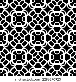 Patrones abstractos en blanco y negro.Patrón de repetición monocromo sin foco para páginas web, texturas, tarjetas, afiches, tejidos, textiles.