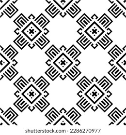 Patrones abstractos en blanco y negro.Patrón de repetición monocromo sin foco para páginas web, texturas, tarjetas, afiches, tejidos, textiles.