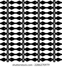 Black and white abstract patterns.Seamless monochrome repeating pattern for web page, textures, card, poster, fabric, textile.