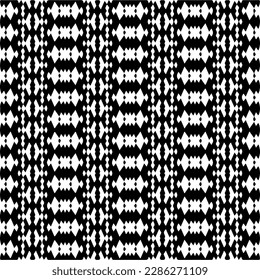 Schwarz-Weiß abstrakte Muster.Nahtlose monochrome Wiederholung Muster für Webseiten, Texturen, Karten, Poster, Gewebe, Textilien.