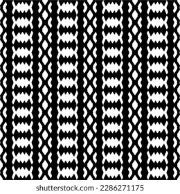 Black and white abstract patterns.Seamless monochrome repeating pattern for web page, textures, card, poster, fabric, textile.