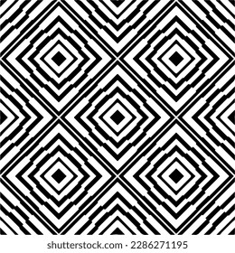 Schwarz-Weiß abstrakte Muster.Nahtlose monochrome Wiederholung Muster für Webseiten, Texturen, Karten, Poster, Gewebe, Textilien.