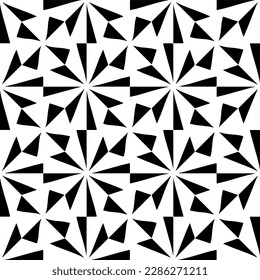 Black and white abstract patterns.Seamless monochrome repeating pattern for web page, textures, card, poster, fabric, textile.
