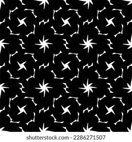 Black and white abstract patterns.Seamless monochrome repeating pattern for web page, textures, card, poster, fabric, textile.