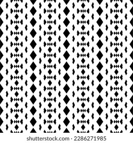 Black and white abstract patterns.Seamless monochrome repeating pattern for web page, textures, card, poster, fabric, textile.