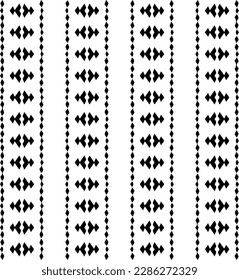 Patrones abstractos en blanco y negro.Patrón de repetición monocromo sin foco para páginas web, texturas, tarjetas, afiches, tejidos, textiles.