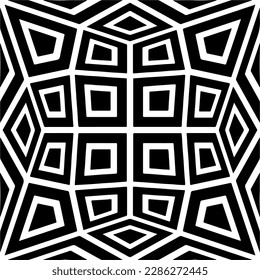 Black and white abstract patterns.Seamless monochrome repeating pattern for web page, textures, card, poster, fabric, textile.