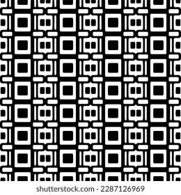 
Black and white abstract patterns.Seamless monochrome repeating pattern for web page, textures, card, poster, fabric, textile.
