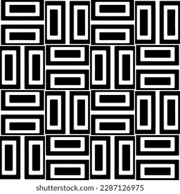 
Patrones abstractos en blanco y negro.Patrón de repetición monocromo sin foco para páginas web, texturas, tarjetas, afiches, tejidos, textiles.