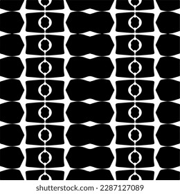 
Black and white abstract patterns.Seamless monochrome repeating pattern for web page, textures, card, poster, fabric, textile.