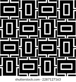 
Black and white abstract patterns.Seamless monochrome repeating pattern for web page, textures, card, poster, fabric, textile.