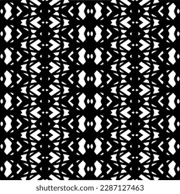 
Black and white abstract patterns.Seamless monochrome repeating pattern for web page, textures, card, poster, fabric, textile.
