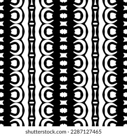 
Black and white abstract patterns.Seamless monochrome repeating pattern for web page, textures, card, poster, fabric, textile.