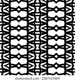
Black and white abstract patterns.Seamless monochrome repeating pattern for web page, textures, card, poster, fabric, textile.