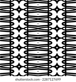 
Black and white abstract patterns.Seamless monochrome repeating pattern for web page, textures, card, poster, fabric, textile.