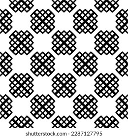 
Schwarz-Weiß abstrakte Muster.Nahtlose monochrome Wiederholung Muster für Webseiten, Texturen, Karten, Poster, Gewebe, Textilien.