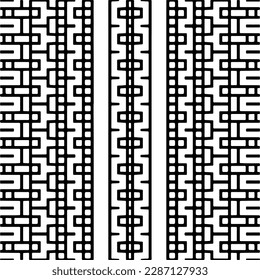 
Black and white abstract patterns.Seamless monochrome repeating pattern for web page, textures, card, poster, fabric, textile.