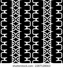 
Black and white abstract patterns.Seamless monochrome repeating pattern for web page, textures, card, poster, fabric, textile.