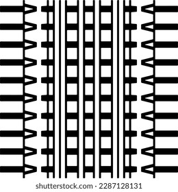 
Black and white abstract patterns.Seamless monochrome repeating pattern for web page, textures, card, poster, fabric, textile.