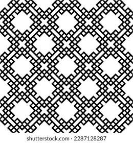 
Black and white abstract patterns.Seamless monochrome repeating pattern for web page, textures, card, poster, fabric, textile.