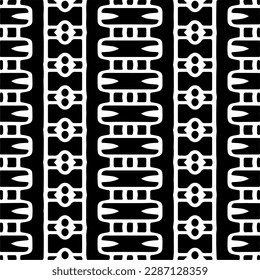
Schwarz-Weiß abstrakte Muster.Nahtlose monochrome Wiederholung Muster für Webseiten, Texturen, Karten, Poster, Gewebe, Textilien.