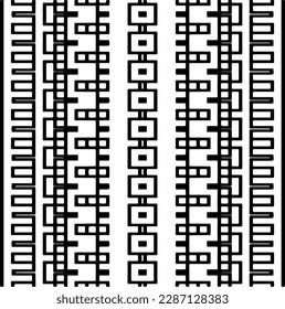 
Black and white abstract patterns.Seamless monochrome repeating pattern for web page, textures, card, poster, fabric, textile.