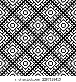 
Patrones abstractos en blanco y negro.Patrón de repetición monocromo sin foco para páginas web, texturas, tarjetas, afiches, tejidos, textiles.
