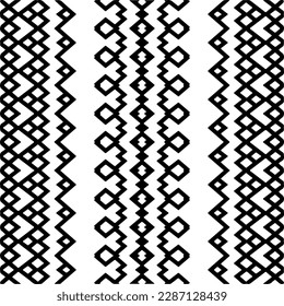 
Black and white abstract patterns.Seamless monochrome repeating pattern for web page, textures, card, poster, fabric, textile.
